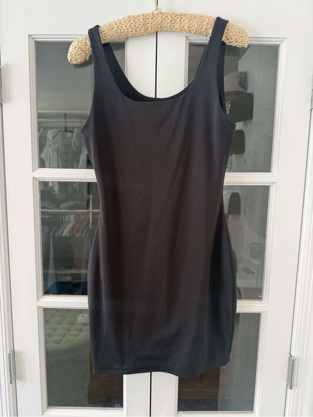 Express Black Scoop Neck body contour Mini Dress